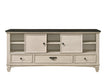 Saywer Antique 68" White/Brown TV Stand - B9100-7 - Gate Furniture