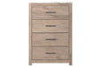 Senniberg Light Brown/White Chest of Drawers - B1191-44 - Gate Furniture