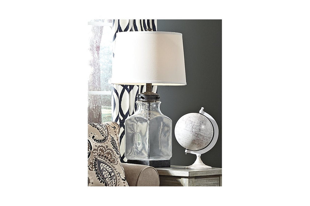 Sharolyn Transparent/Silver Finish Table Lamp - L430144 - Gate Furniture
