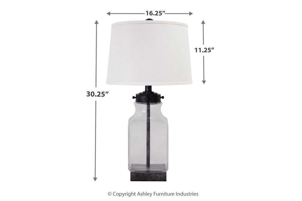 Sharolyn Transparent/Silver Finish Table Lamp - L430144 - Gate Furniture