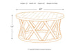 Sharzane Grayish Brown Coffee Table - T711-8 - Gate Furniture
