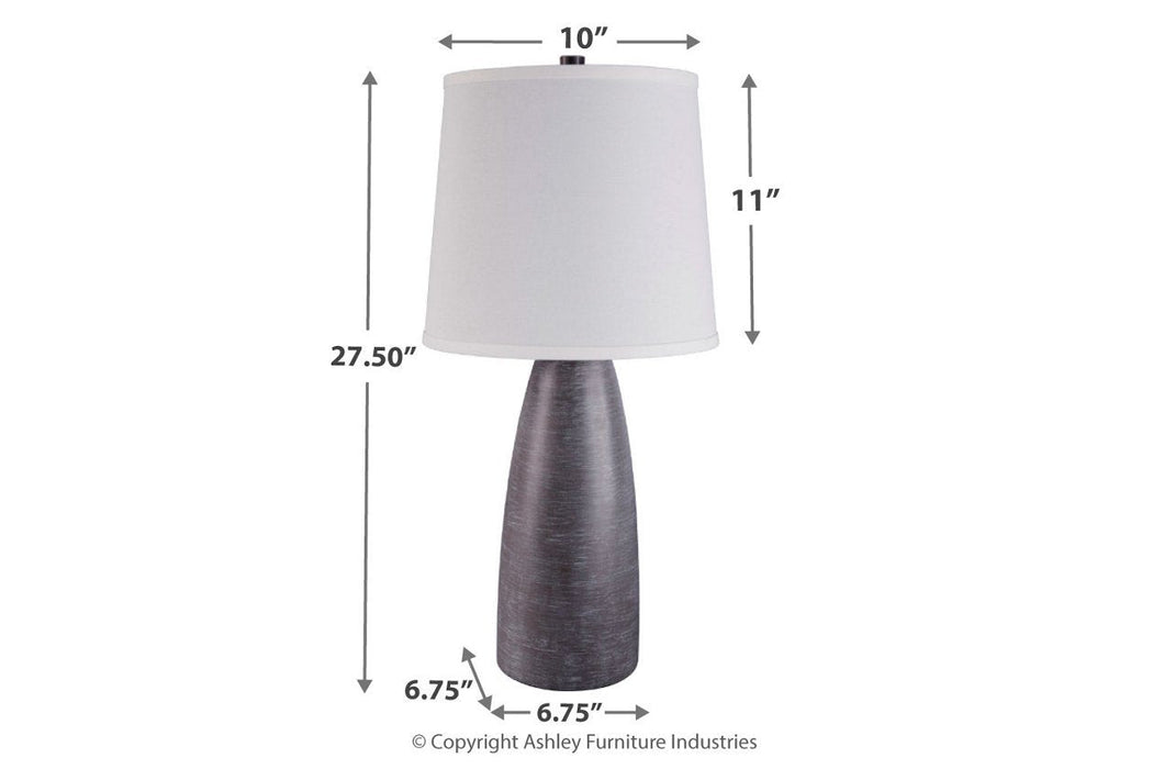 Shavontae Gray Table Lamp (Set of 2) - L243004 - Gate Furniture