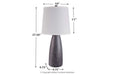 Shavontae Gray Table Lamp (Set of 2) - L243004 - Gate Furniture