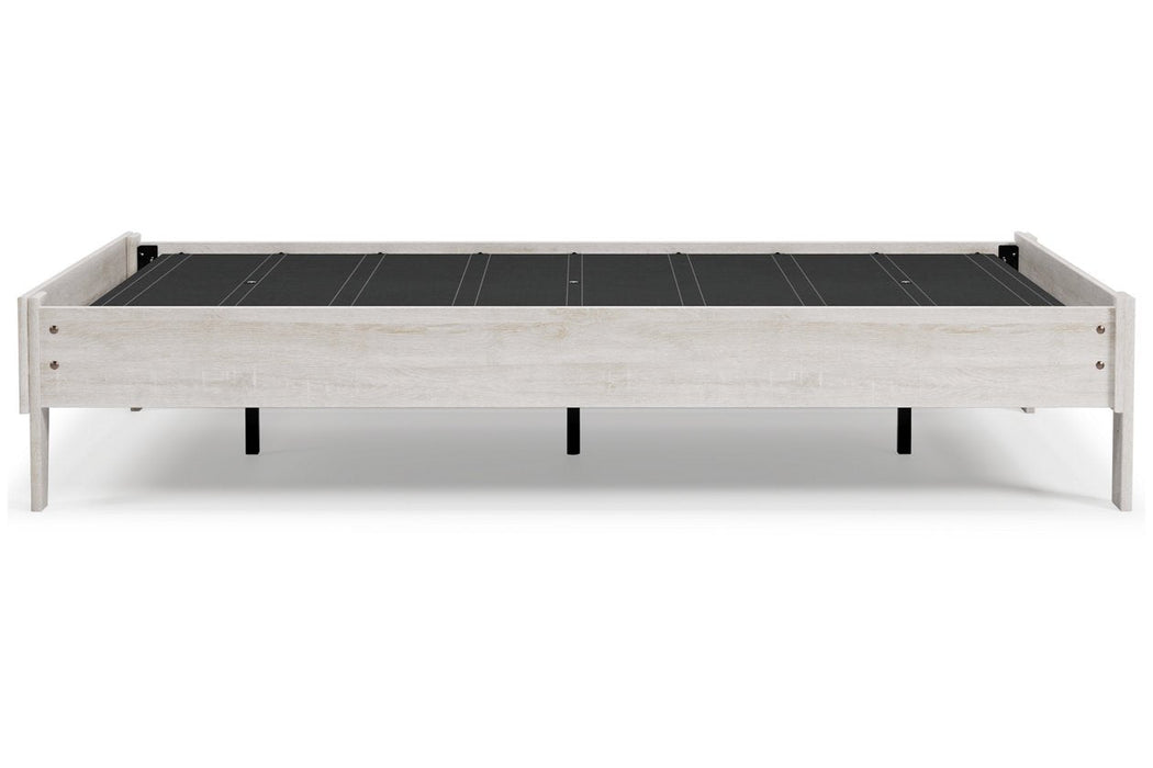 Shawburn Whitewash Full Platform Bed - EB4121-112 - Gate Furniture