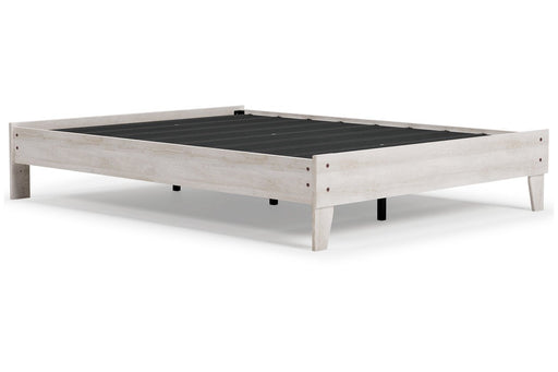 Shawburn Whitewash Queen Platform Bed - EB4121-113 - Gate Furniture