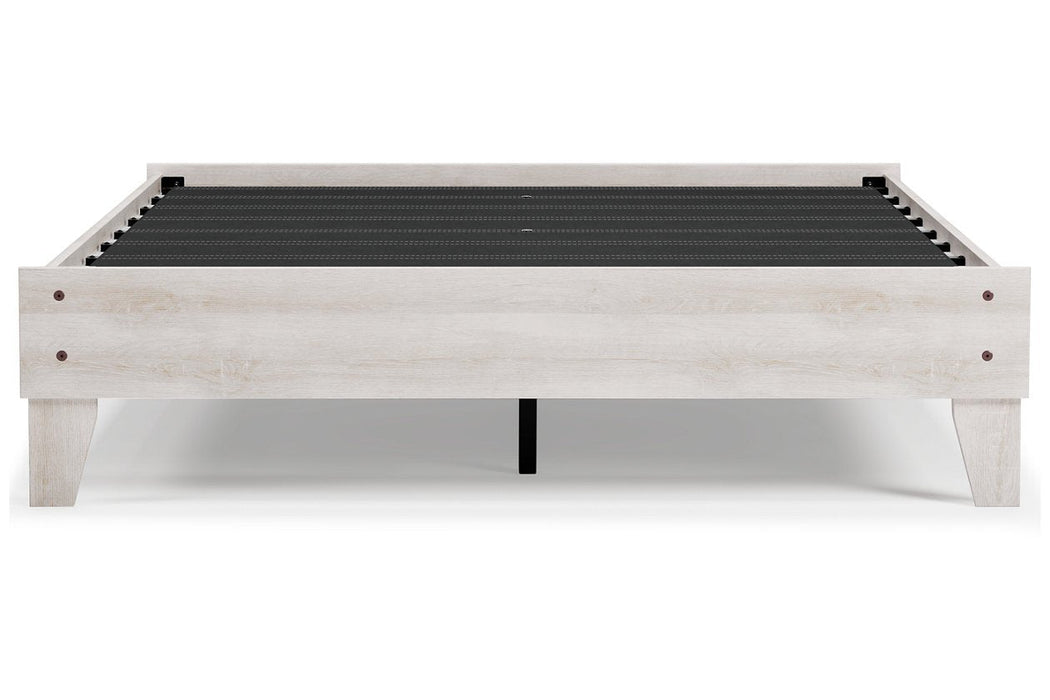 Shawburn Whitewash Queen Platform Bed - EB4121-113 - Gate Furniture