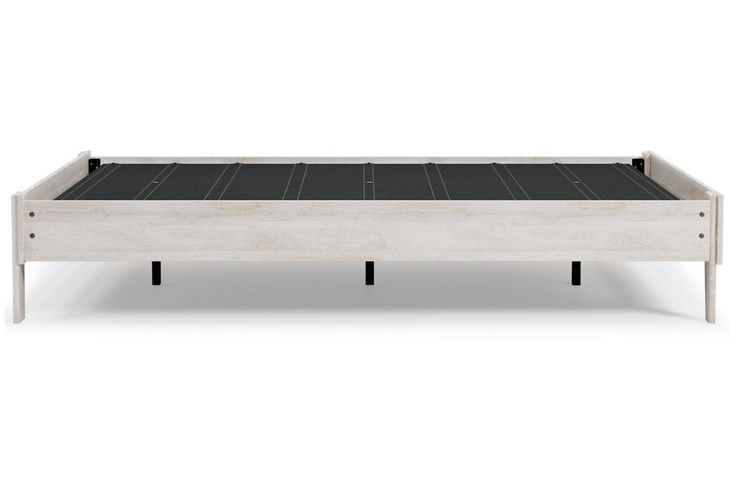 Shawburn Whitewash Queen Platform Bed - EB4121-113 - Gate Furniture