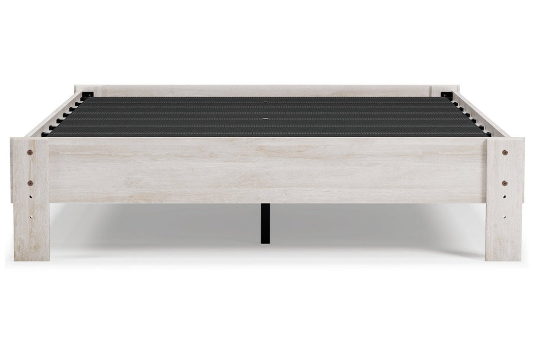 Shawburn Whitewash Queen Platform Bed - EB4121-113 - Gate Furniture