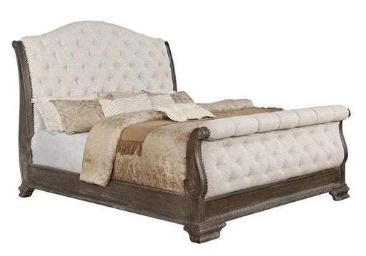 Sheffield Antique Gray Queen Sleigh Bed - Gate Furniture