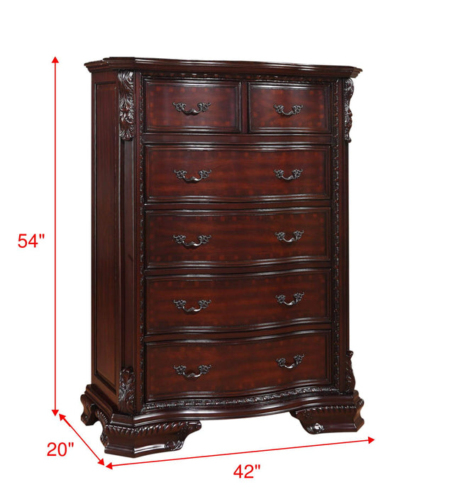 Sheffield Dark Cherry Chest - B1100-4 - Gate Furniture