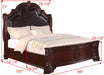 Sheffield Dark Cherry King Panel Bed - Gate Furniture