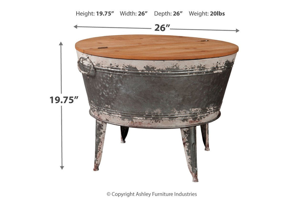 Shellmond Two-tone Coffee Table With Storage - A4000209 - Gate Furniture