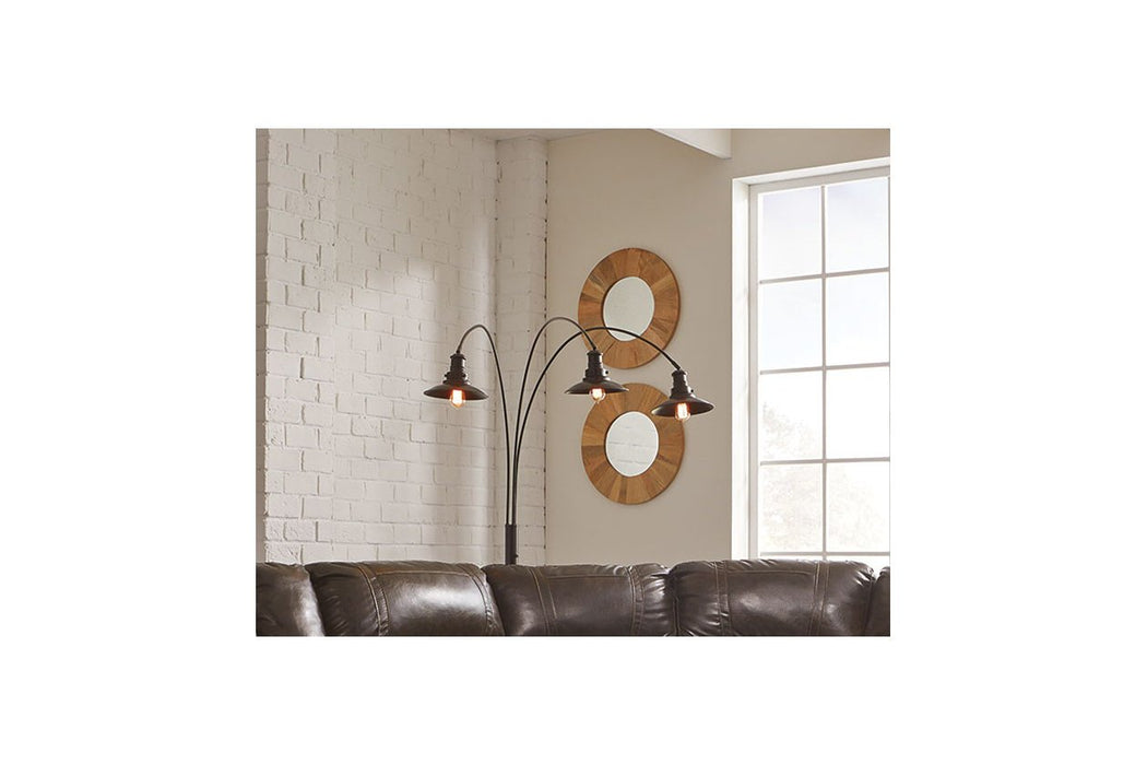 Sheriel Black Floor Lamp - L725059 - Gate Furniture