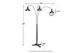 Sheriel Black Floor Lamp - L725059 - Gate Furniture
