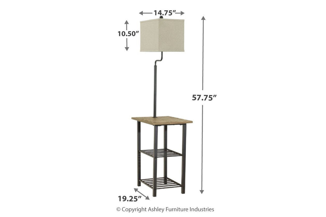 Shianne Black Floor Lamp - L734031 - Gate Furniture