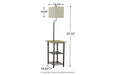 Shianne Black Floor Lamp - L734031 - Gate Furniture