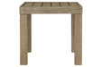 Silo Point Brown Outdoor End Table - P804-702 - Gate Furniture