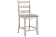 Skempton White/Light Brown Counter Height Bar Stool (Set of 2) - D394-124 - Gate Furniture