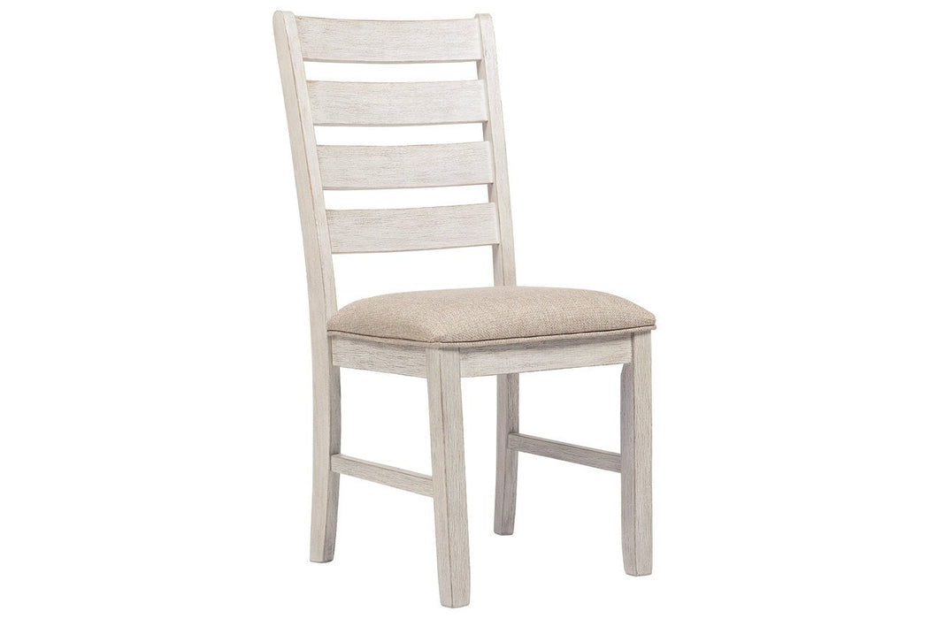 Skempton White/Light Brown Dining Chair (Set of 2) - D394-01 - Gate Furniture