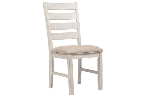 Skempton White/Light Brown Dining Chair (Set of 2) - D394-01 - Gate Furniture