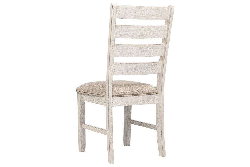Skempton White/Light Brown Dining Chair (Set of 2) - D394-01 - Gate Furniture