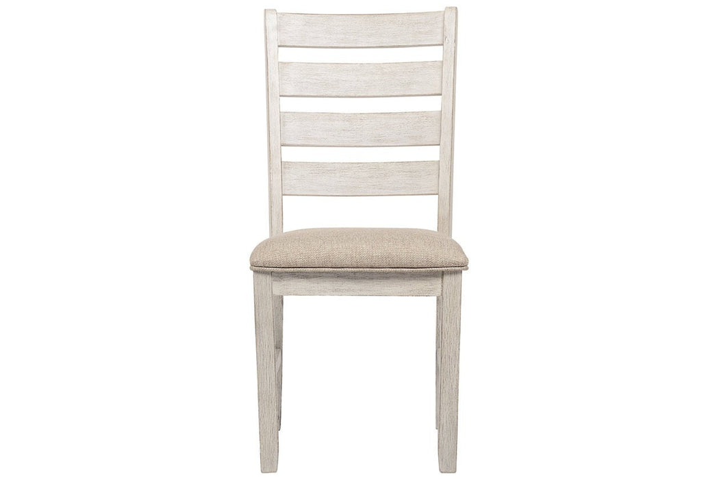 Skempton White/Light Brown Dining Chair (Set of 2) - D394-01 - Gate Furniture