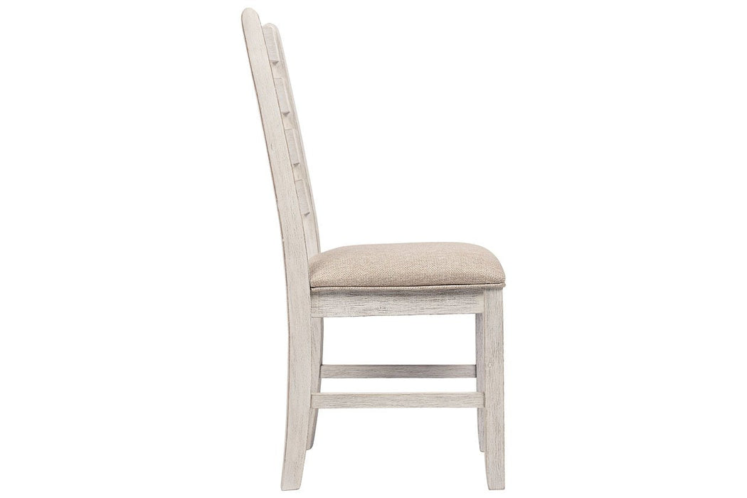 Skempton White/Light Brown Dining Chair (Set of 2) - D394-01 - Gate Furniture