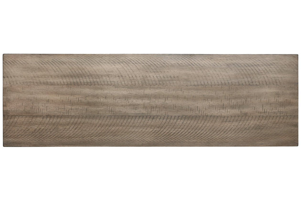 Skempton White/Light Brown Storage Bench - D394-00 - Gate Furniture