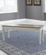 Skempton White/Light Brown Storage Bench - D394-00 - Gate Furniture