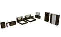 Smart Bedroom Walnut Set - Gate Furniture