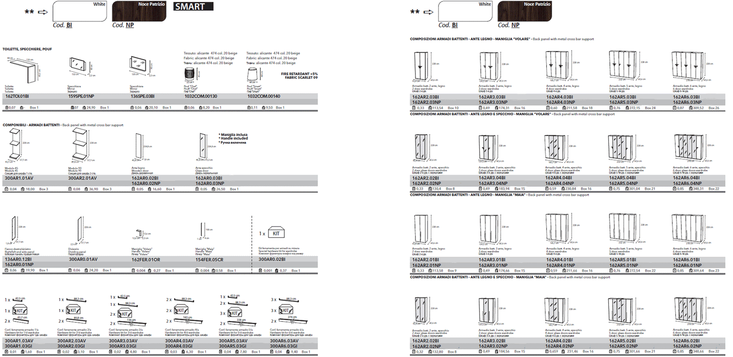 Smart Bedroom Walnut Set - Gate Furniture