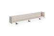 Socalle Natural Wall Mounted Coat Rack with Shelf - EA1864-151 - Gate Furniture
