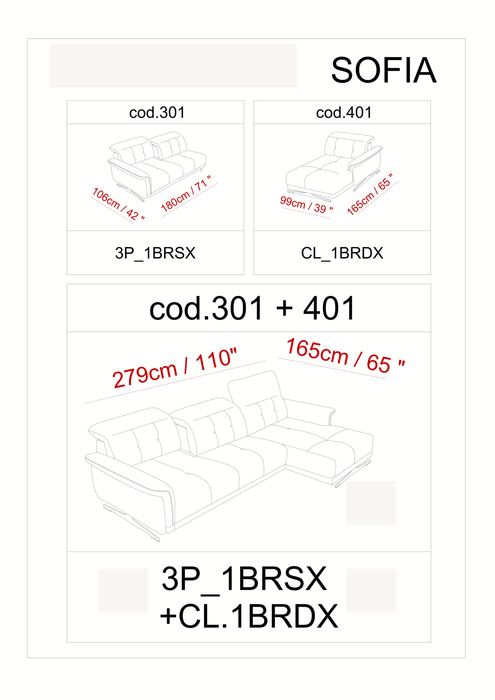 Sofia Sectional - i38233 - Gate Furniture