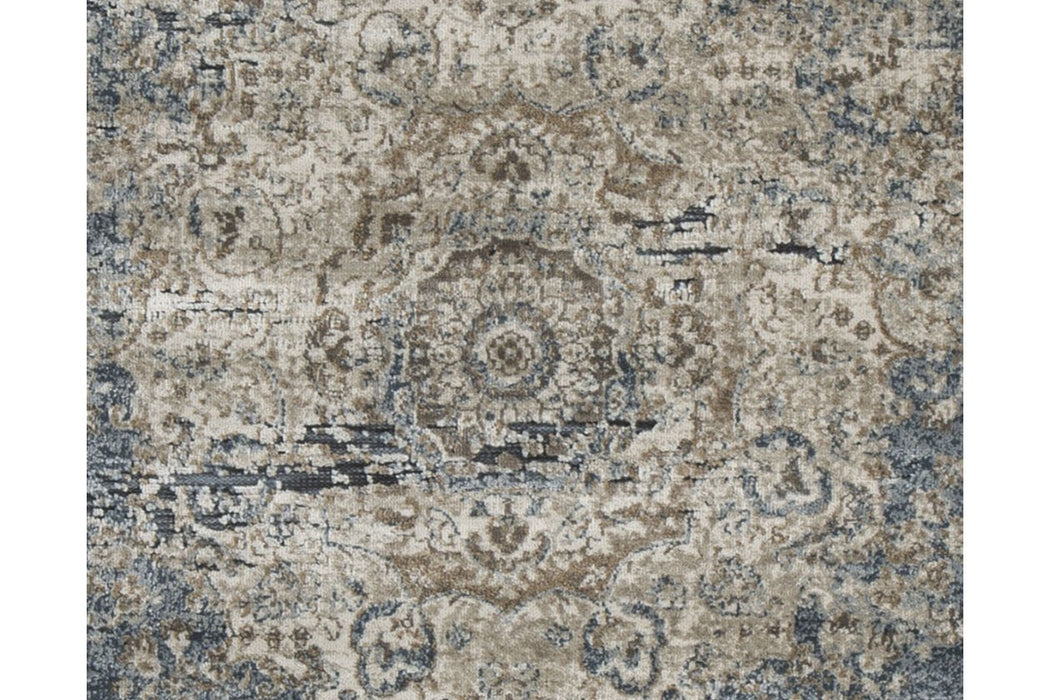 South Blue/Beige 5' x 7' Rug - R402722 - Gate Furniture