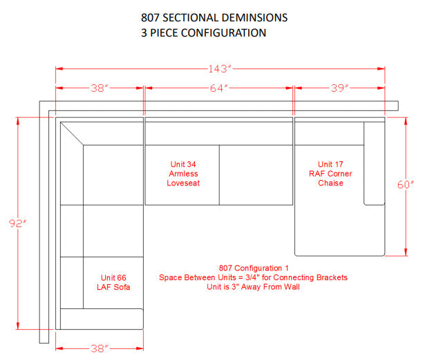 [SPECIAL] Ballinasloe Platinum RAF Sectional - Gate Furniture