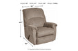 [SPECIAL] Ballinasloe Platinum Recliner - 8070225 - Gate Furniture