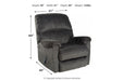 [SPECIAL] Ballinasloe Smoke Recliner - 8070325 - Gate Furniture