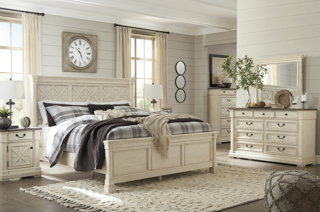 [SPECIAL] Bolanburg Antique White Queen Panel Bed - Gate Furniture