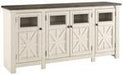 [SPECIAL] Bolanburg Two-tone 74" TV Stand - W647-60 - Gate Furniture