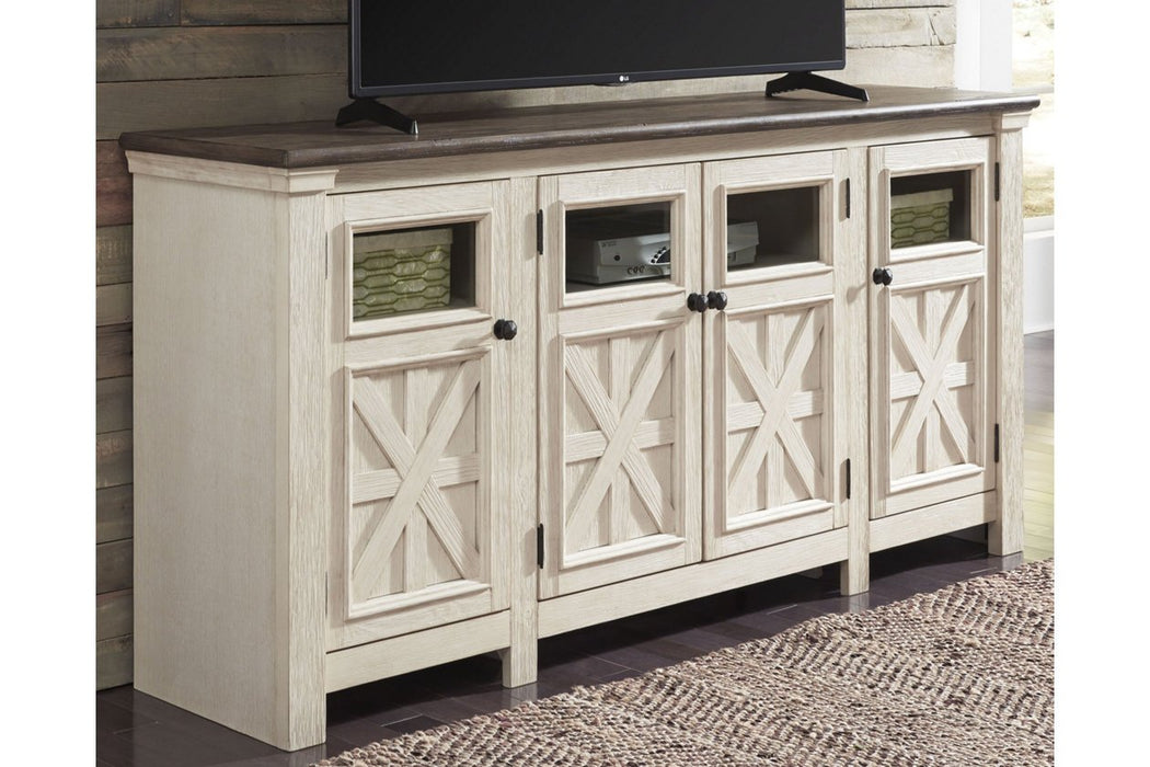 [SPECIAL] Bolanburg Two-tone 74" TV Stand - W647-60 - Gate Furniture