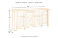 [SPECIAL] Bolanburg Two-tone 74" TV Stand - W647-60 - Gate Furniture
