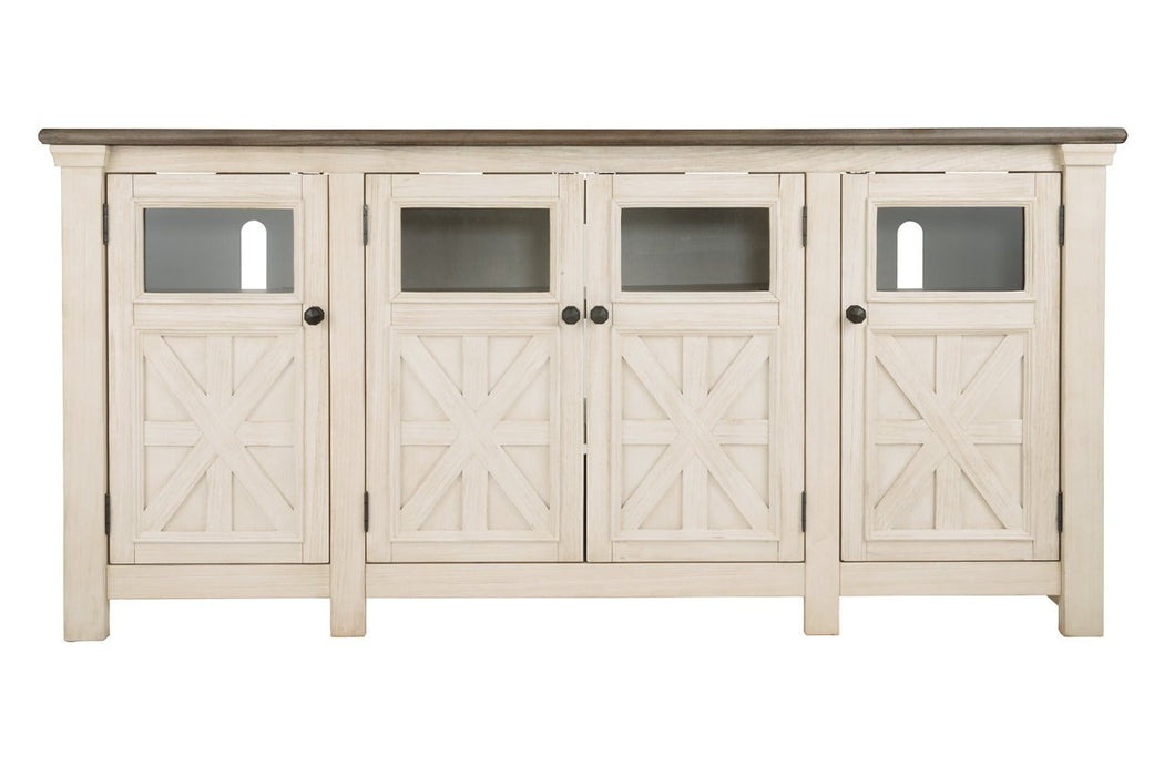 [SPECIAL] Bolanburg Two-tone 74" TV Stand - W647-60 - Gate Furniture