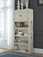 [SPECIAL] Bolanburg Two-tone 75" Bookcase - H647-17 - Gate Furniture