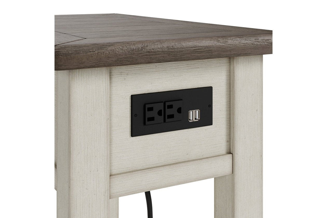 [SPECIAL] Bolanburg Two-tone Chairside End Table - T637-107 - Gate Furniture