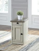 [SPECIAL] Bolanburg Two-tone Chairside End Table with USB Ports & Outlets - T637-7 - Gate Furniture