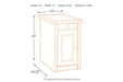 [SPECIAL] Bolanburg Two-tone Chairside End Table with USB Ports & Outlets - T637-7 - Gate Furniture