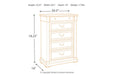 [SPECIAL] Bolanburg Two-tone Chest of Drawers - B647-146 - Gate Furniture