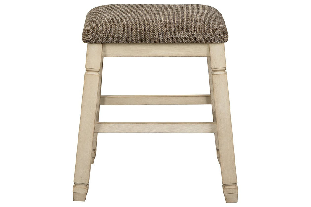 [SPECIAL] Bolanburg Two-tone Counter Height Bar Stool (Set of 2) - D647-024 - Gate Furniture