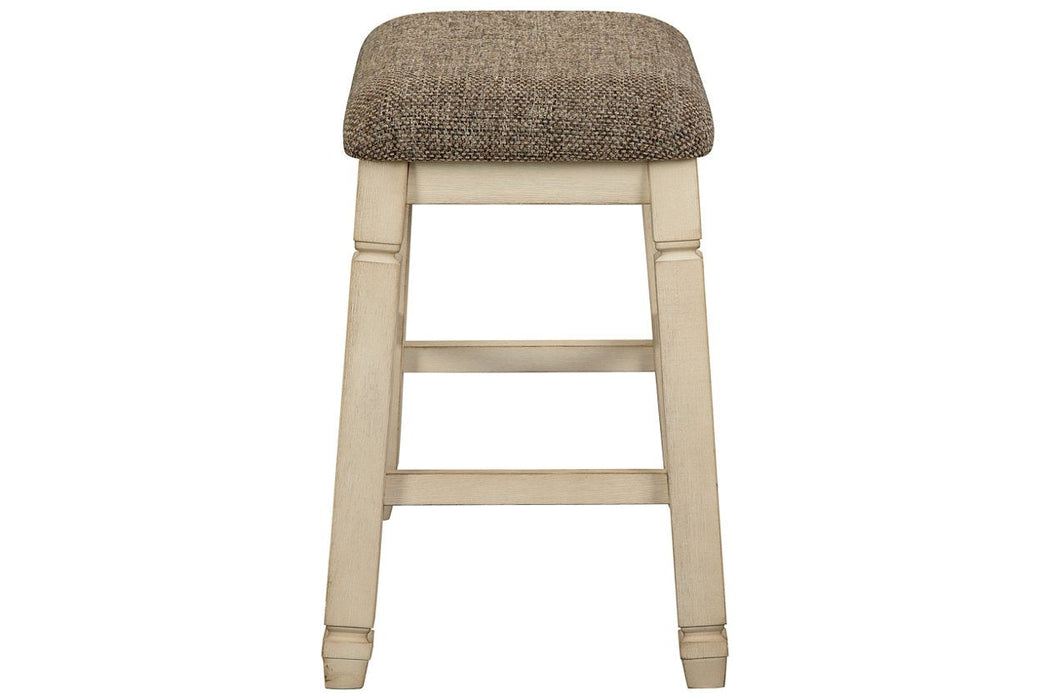 [SPECIAL] Bolanburg Two-tone Counter Height Bar Stool (Set of 2) - D647-024 - Gate Furniture