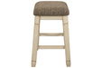 [SPECIAL] Bolanburg Two-tone Counter Height Bar Stool (Set of 2) - D647-024 - Gate Furniture